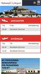 Mobile Screenshot of halmstadcityairport.se